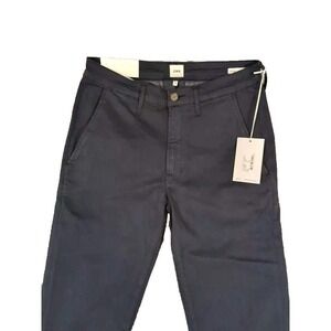 Edwin Chino Pants Men 30x32 Navy Thermal Whicking Slim Stretch Mason‎ $168 NEW